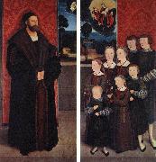 STRIGEL, Bernhard Portrait of Conrad Rehlinger and his Children ar oil painting artist